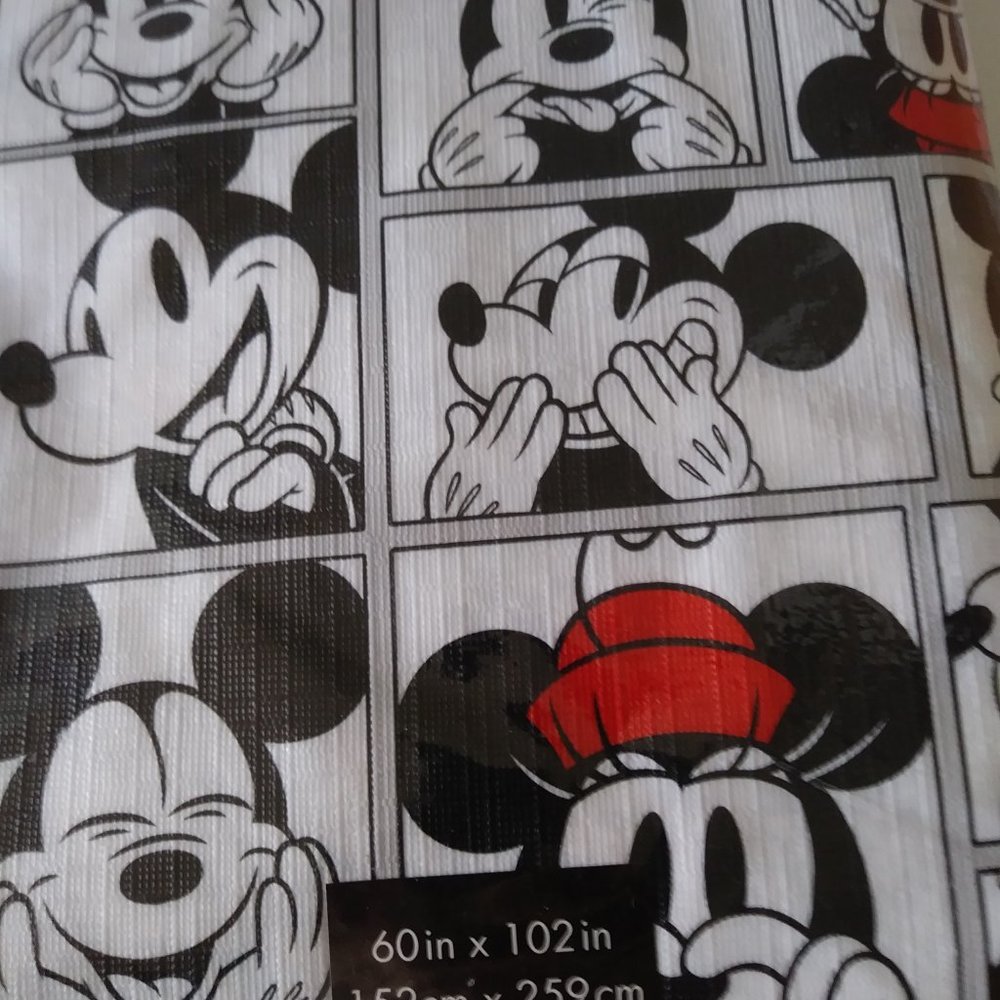 SOLD SOLD SOLD Disney Mickey Minnie Mouse FLANNEL BACK Tablecloth - Picture 3 of 16